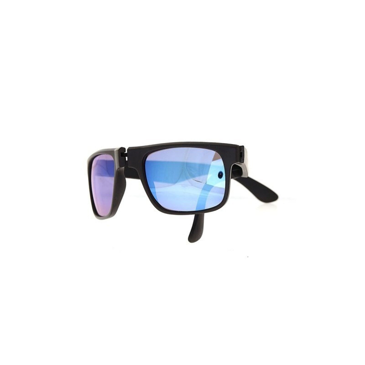 Occhiali da sole pieghevoli unisex con lenti specchiate