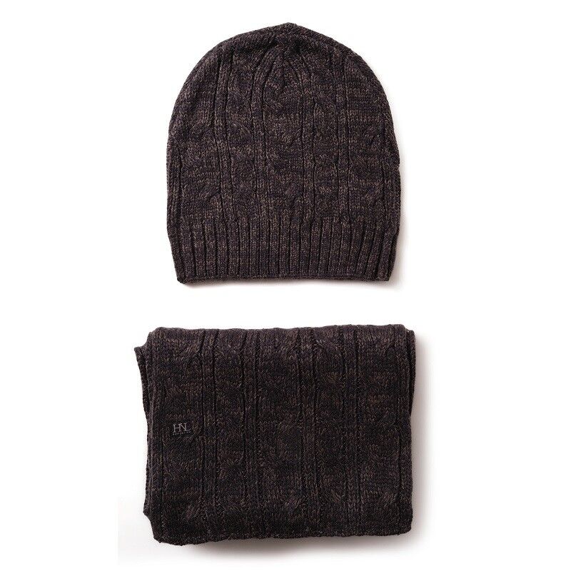 Set sciarpa e cappello in maglia CLUB
