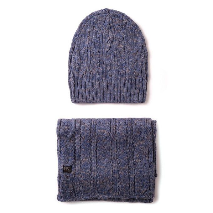 Set sciarpa e cappello in maglia CLUB