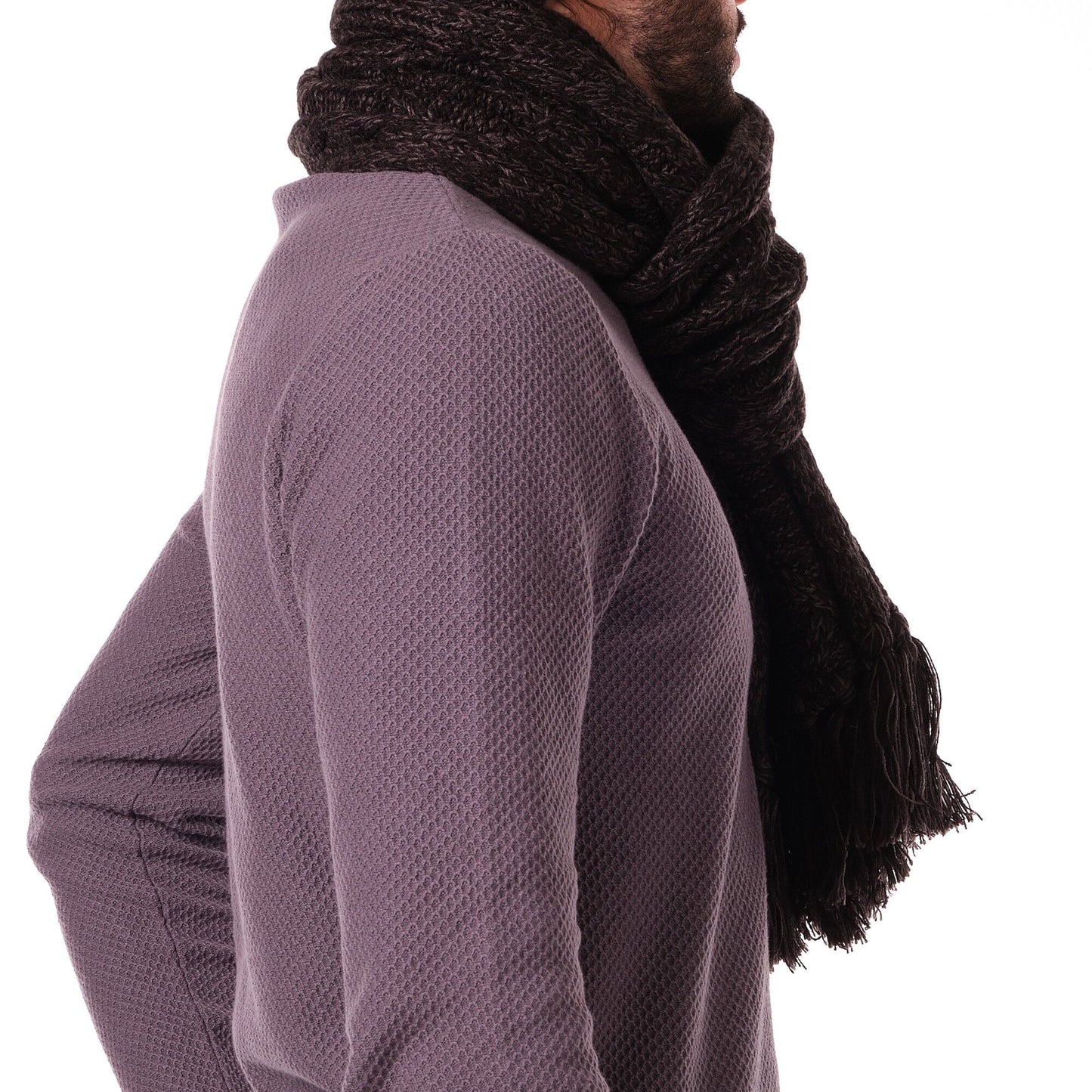 Set sciarpa e cappello in maglia con pompon