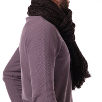 Set sciarpa e cappello in maglia con pompon