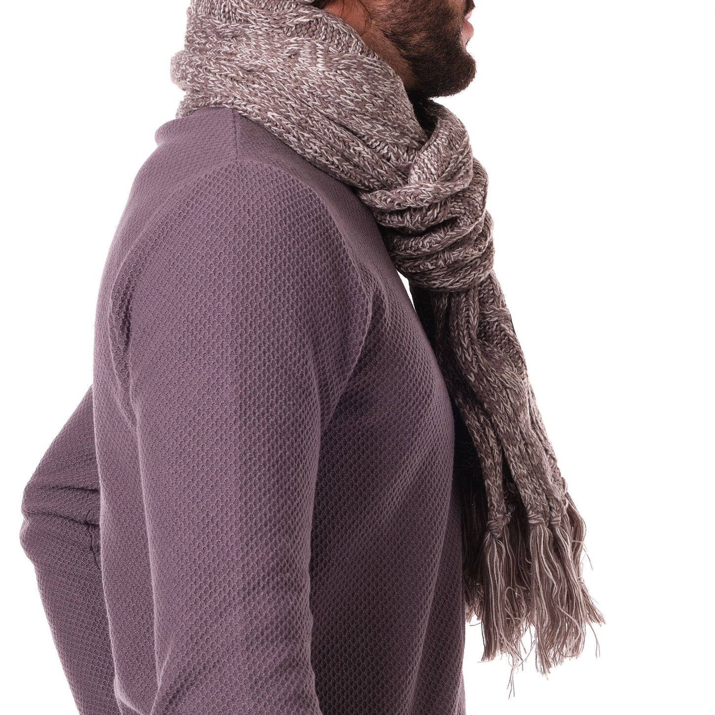 Set sciarpa e cappello in maglia con pompon