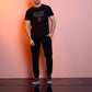 T-shirt SMF con logo e profilo a contrasto