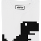 T-shirt Offline in cotone biologico con stampa dinosauro pixel