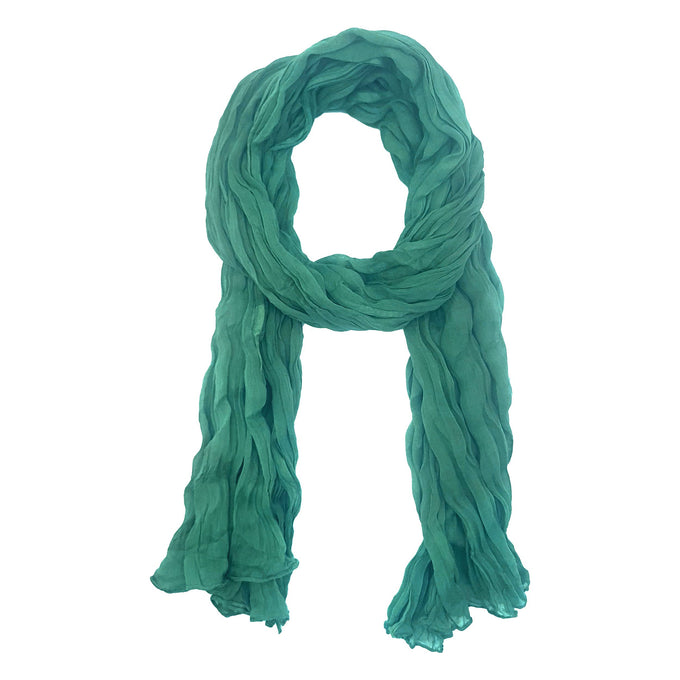 Foulard estivo in cotone verde