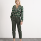 Pantaloni con doppia pinces in cotone elasticizzato