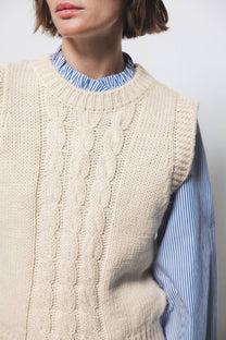 Gilet in maglia strutturata