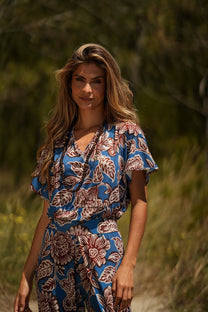 T-shirt donna a scollo V in maglia fredda