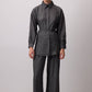 Completo camicia e pantaloni testurizzati effetto stropicciato