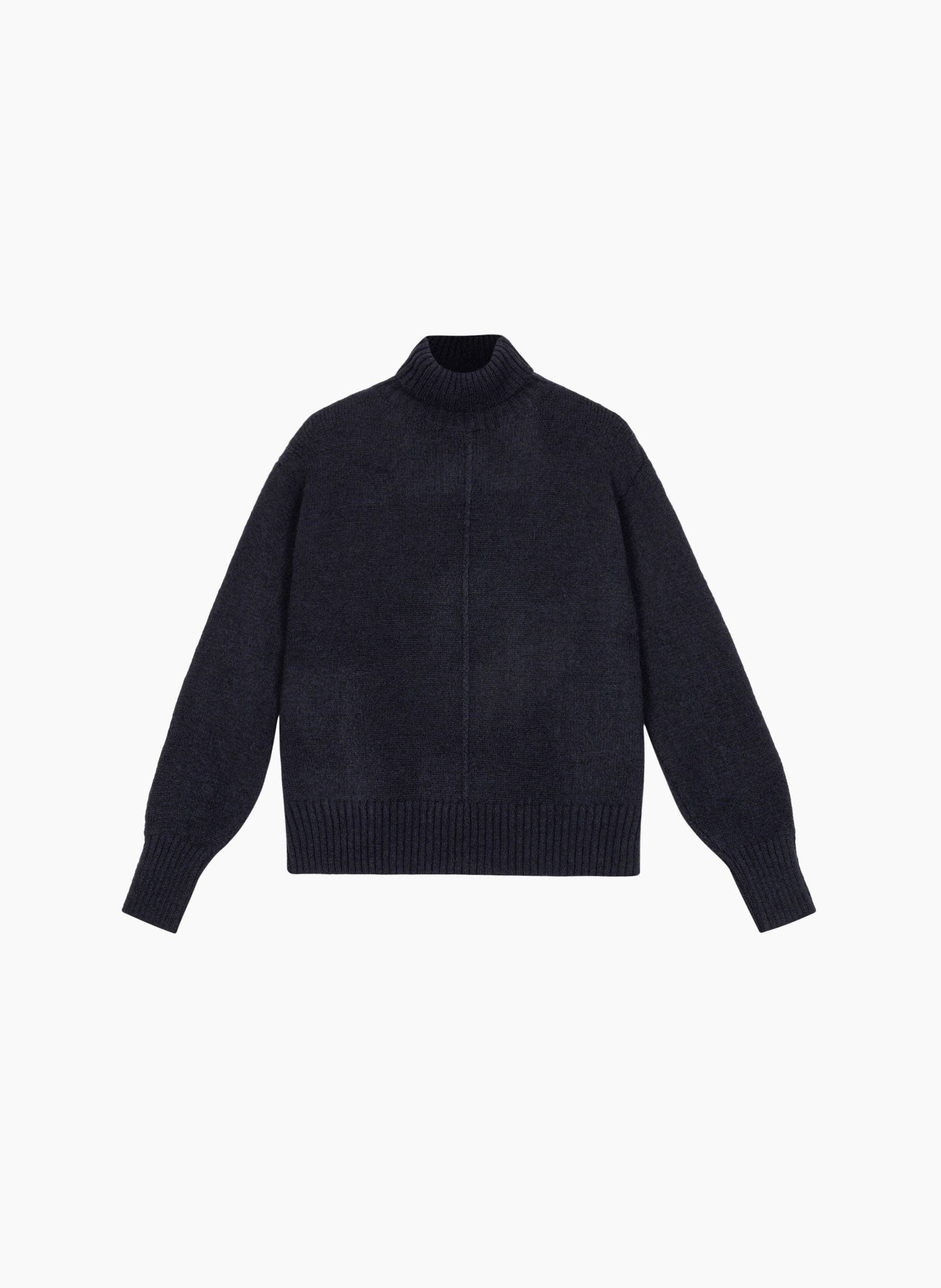 Maglione dolcevita blu navy Lipy