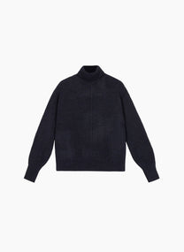Maglione dolcevita blu navy Lipy