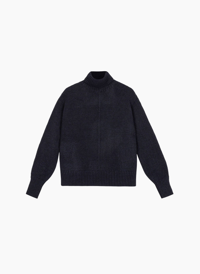 Maglione dolcevita blu navy Lipy
