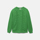 Maglione in maglia strutturata verde