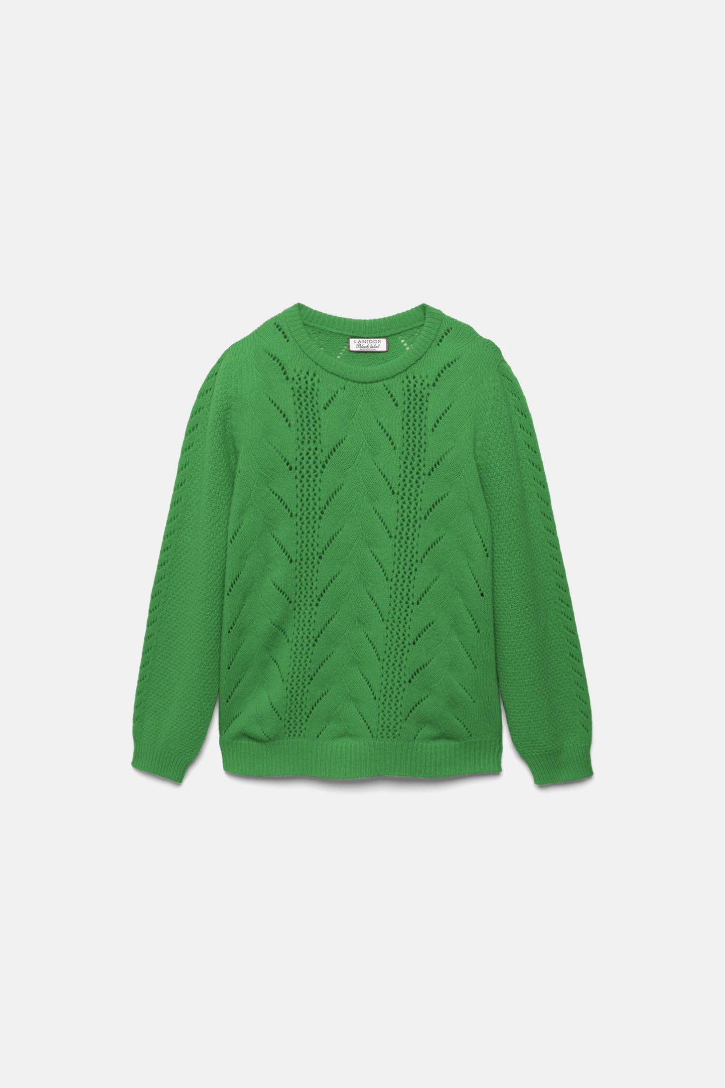 Maglione in maglia strutturata verde