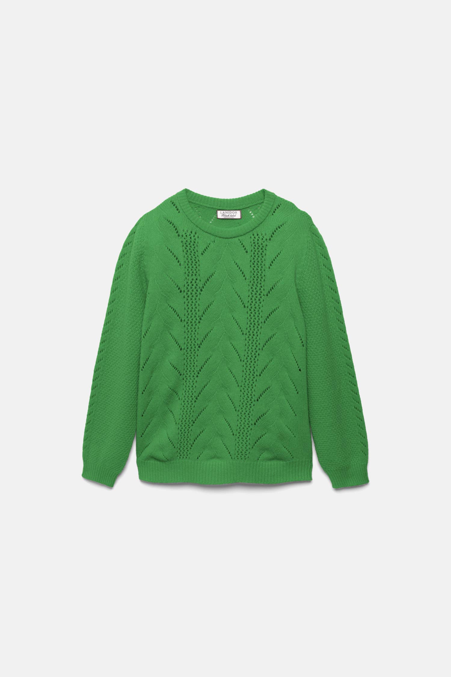 Maglione in maglia strutturata verde
