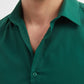 Camicia verde slim fit da uomo