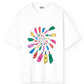 T-shirt psichedelica in cotone biologico