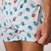Boxer in cotone biologico con stampa sardine