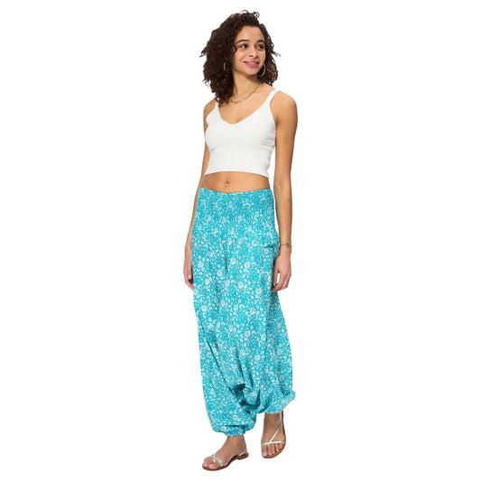 Pantaloni sarouel estivi 3 in 1 boho in cotone