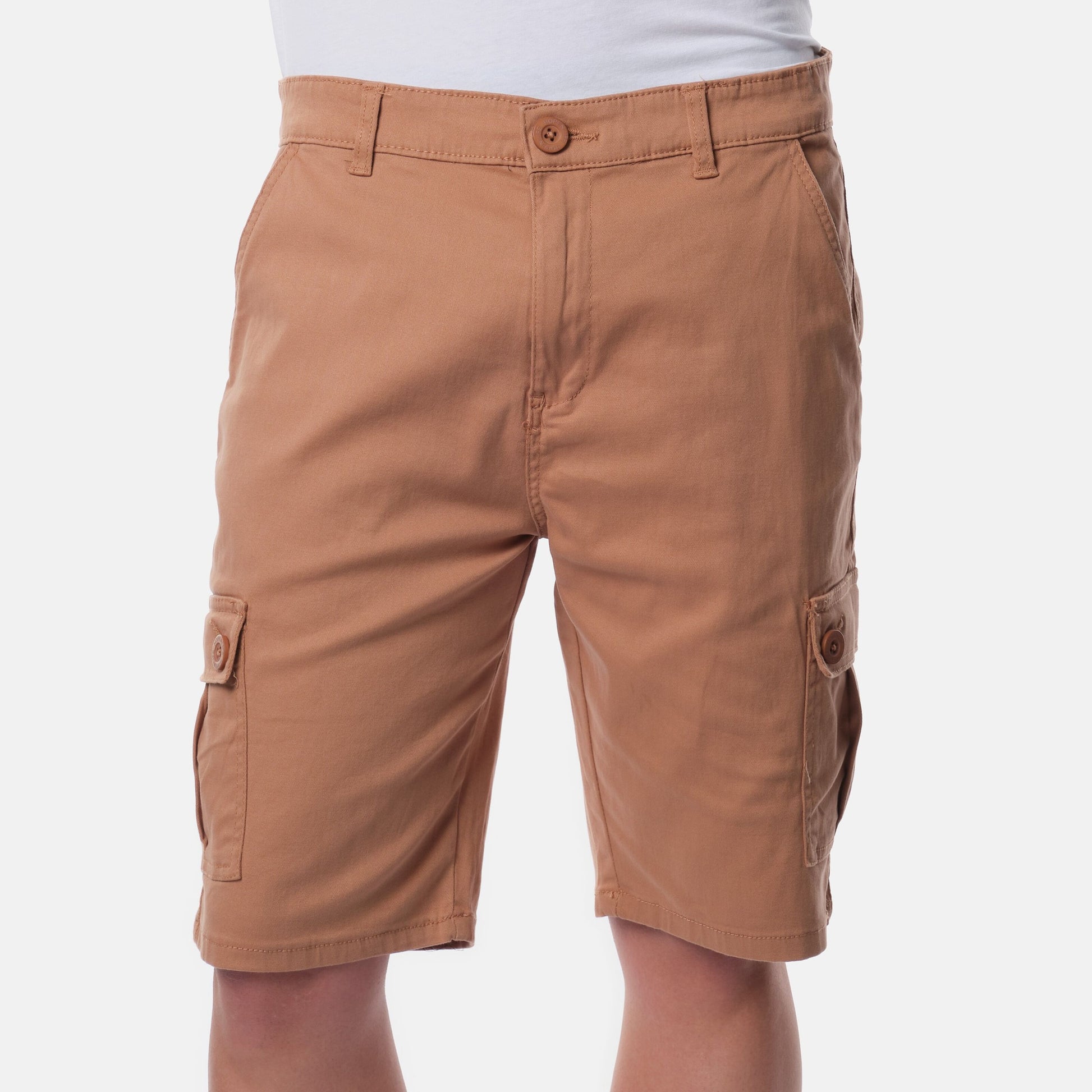 Bermuda cargo uomo color tabacco