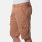 Bermuda cargo uomo color tabacco
