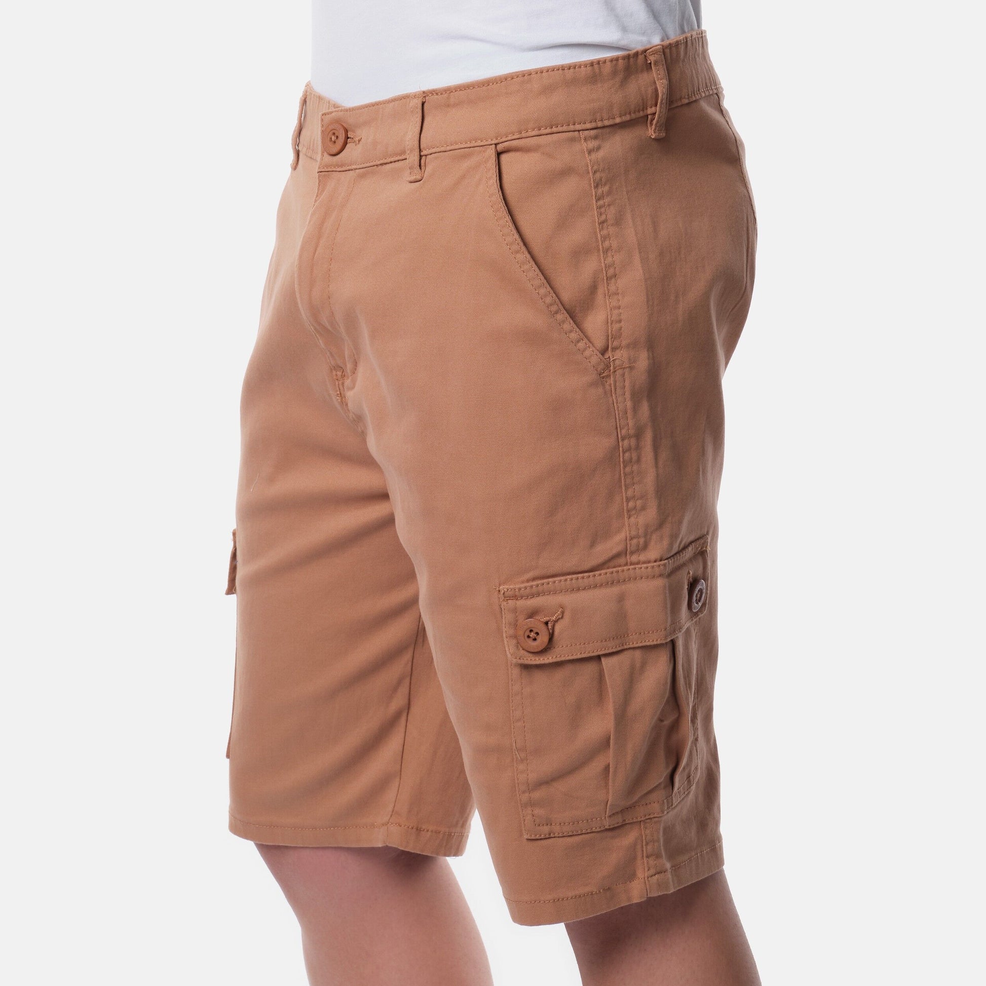 Bermuda cargo uomo color tabacco