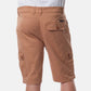 Bermuda cargo uomo color tabacco