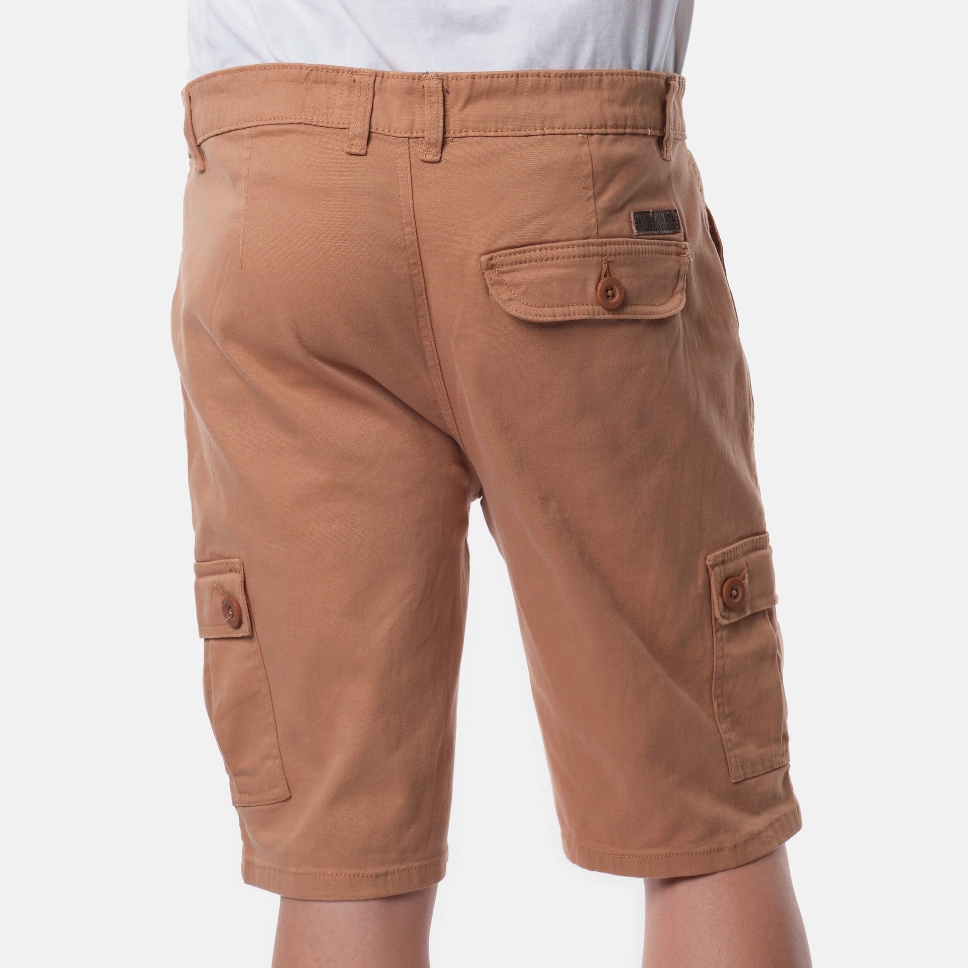 Bermuda cargo uomo color tabacco
