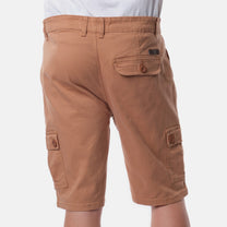 Bermuda cargo uomo color tabacco