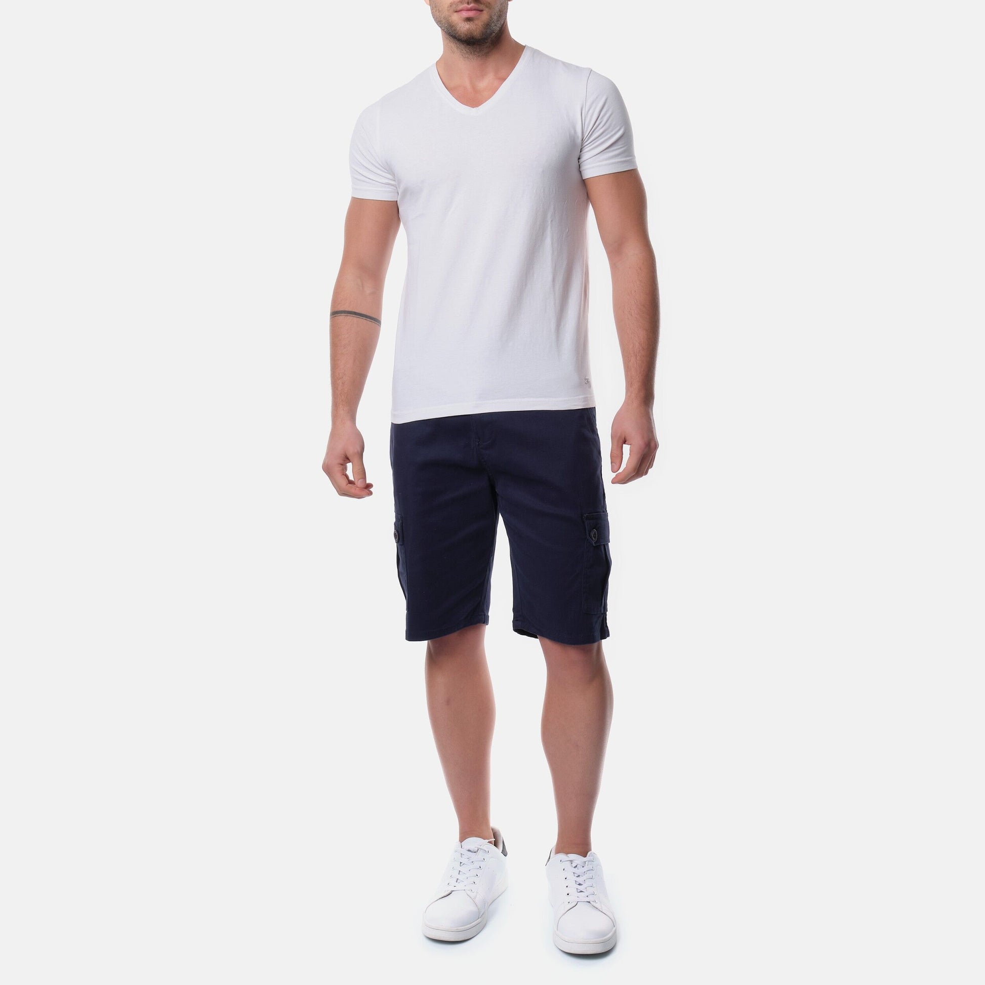 Bermuda cargo da uomo blu navy