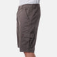 Bermuda Cargo Uomo Grigio in Cotone Stretch