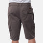 Bermuda Cargo Uomo Grigio in Cotone Stretch