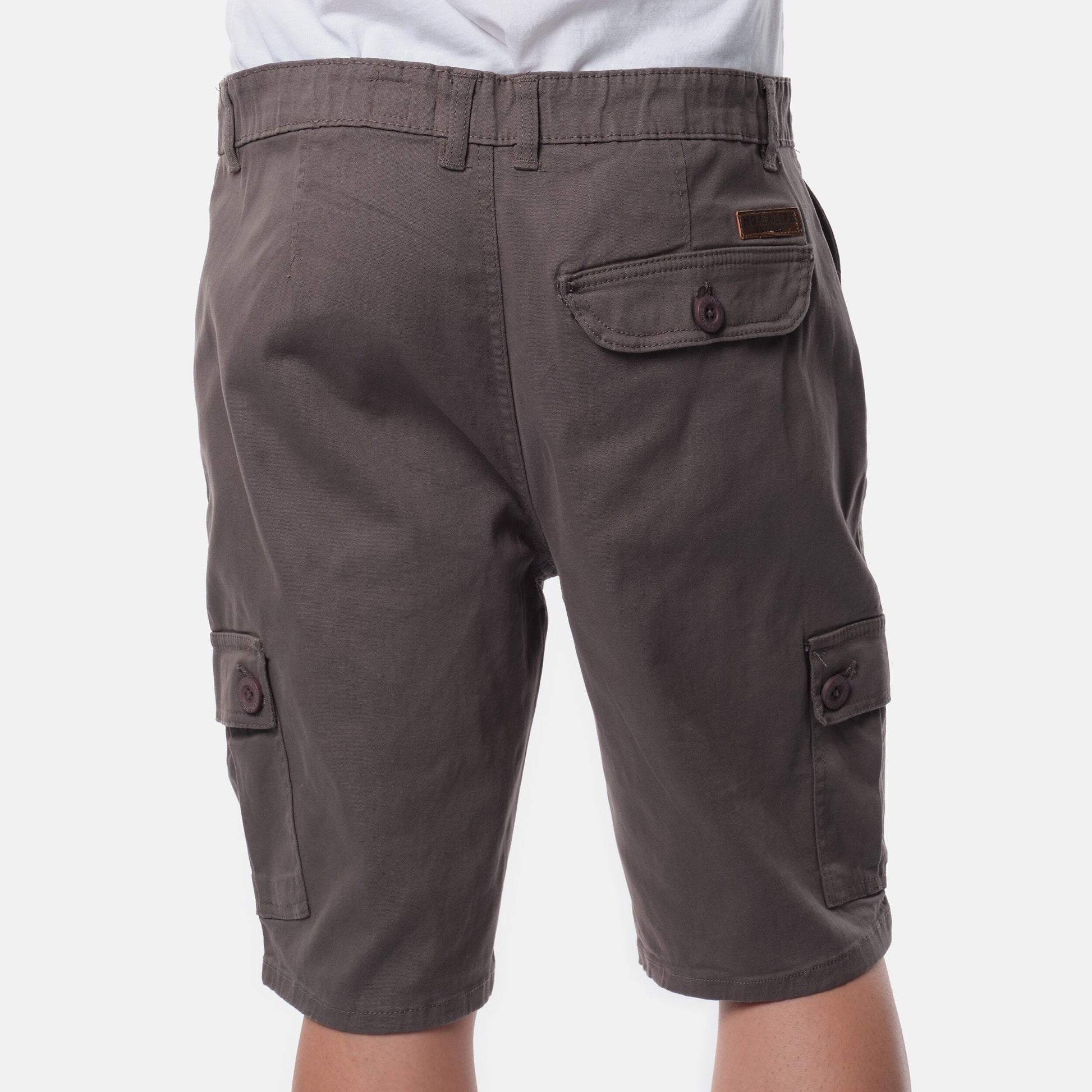 Bermuda Cargo Uomo Grigio in Cotone Stretch