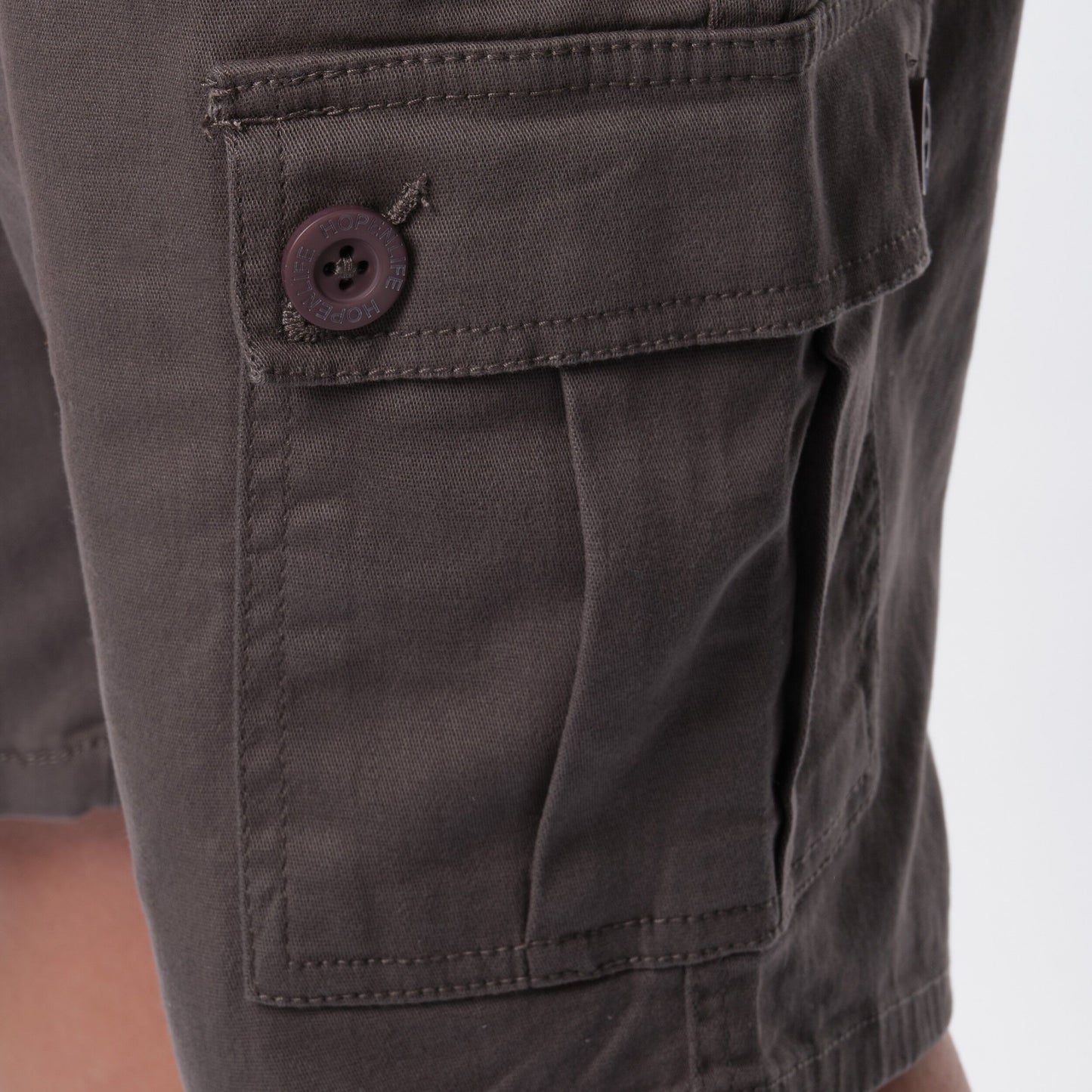 Bermuda Cargo Uomo Grigio in Cotone Stretch