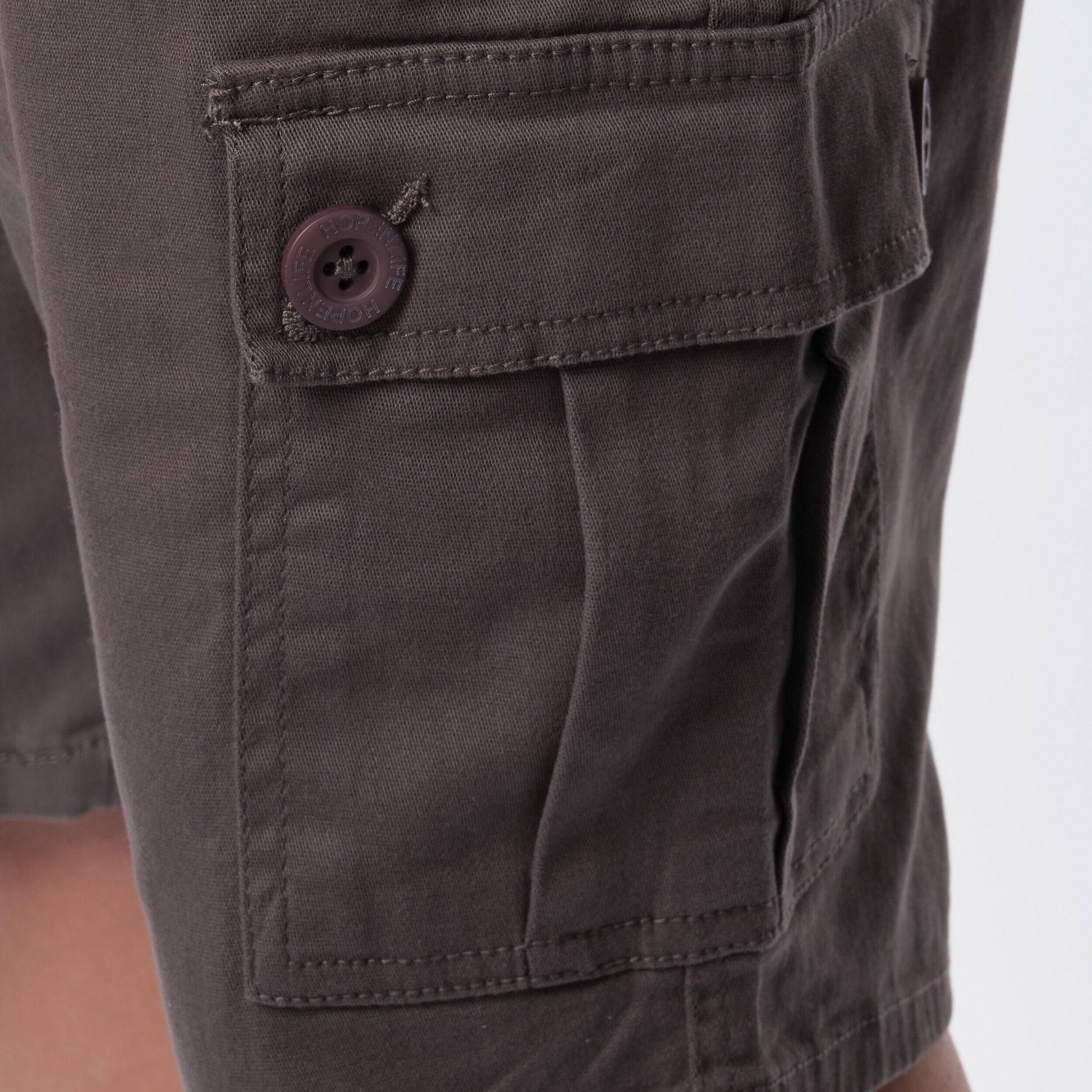 Bermuda Cargo Uomo Grigio in Cotone Stretch