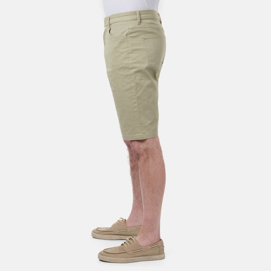 Bermuda uomo 5 tasche in cotone stretch kaki