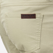 Bermuda uomo 5 tasche in cotone stretch kaki