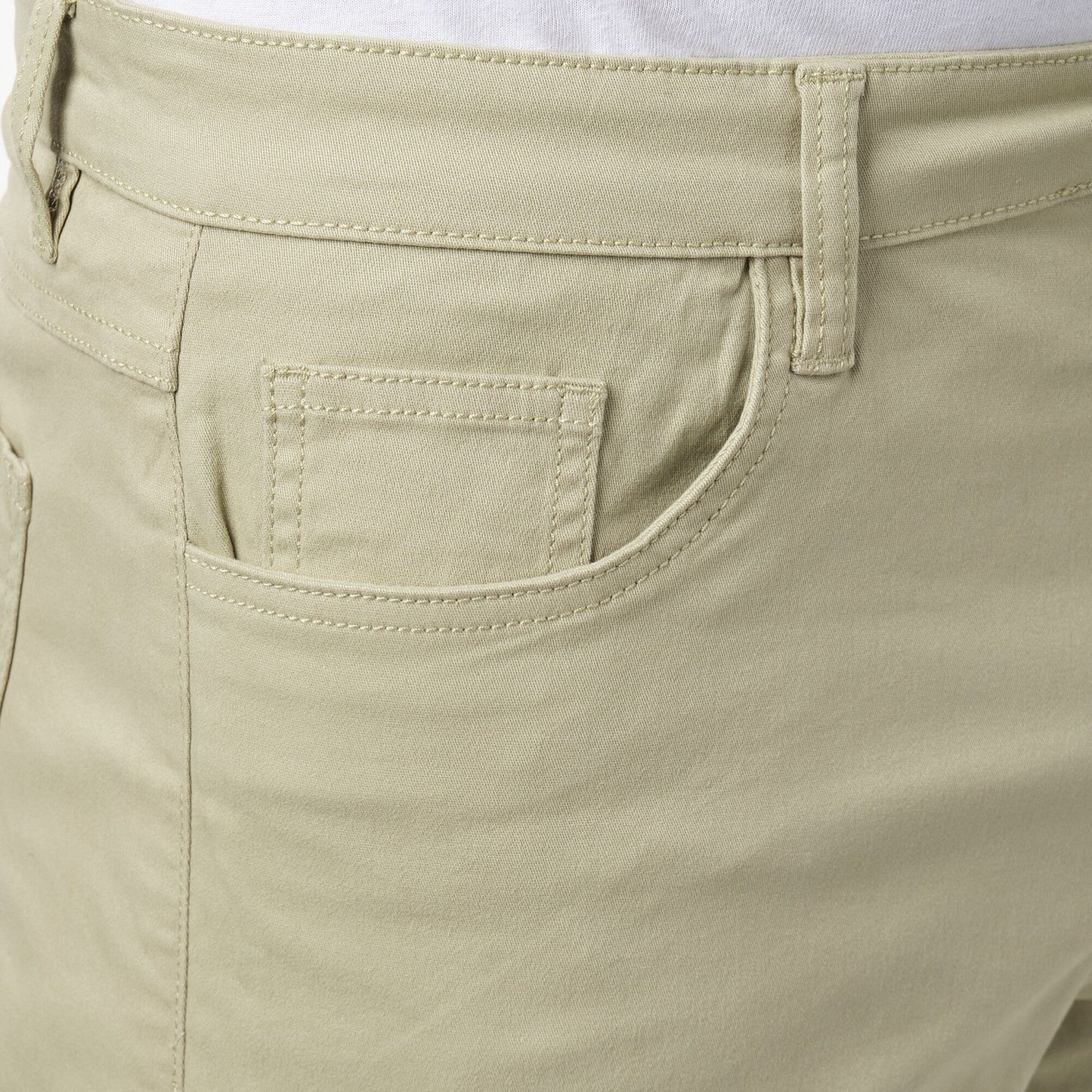 Bermuda uomo 5 tasche in cotone stretch kaki