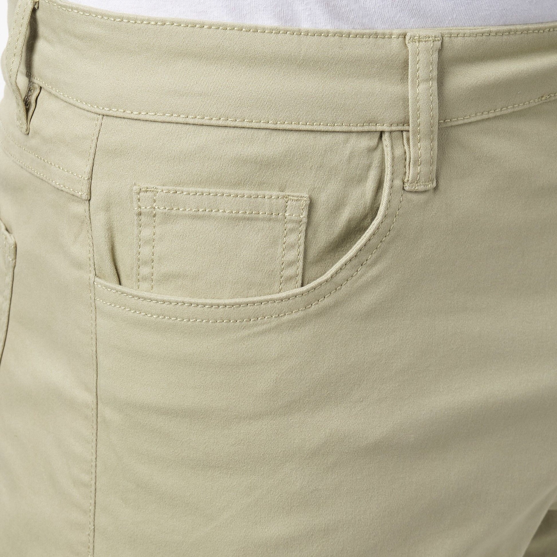 Bermuda uomo 5 tasche in cotone stretch kaki