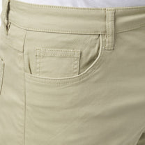 Bermuda uomo 5 tasche in cotone stretch kaki