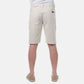 Bermuda uomo 5 tasche ecru in cotone stretch