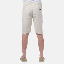 Bermuda uomo 5 tasche ecru in cotone stretch