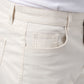 Bermuda uomo 5 tasche ecru in cotone stretch