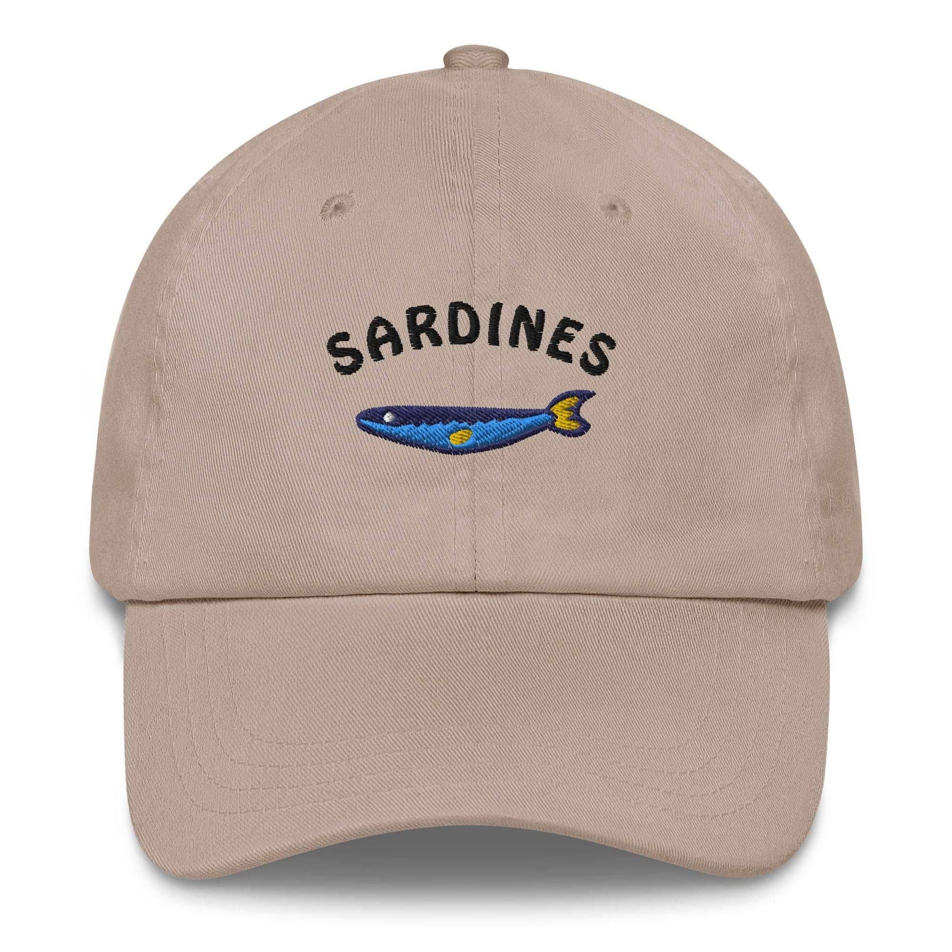 Cappellino da baseball in cotone con ricamo Sardines
