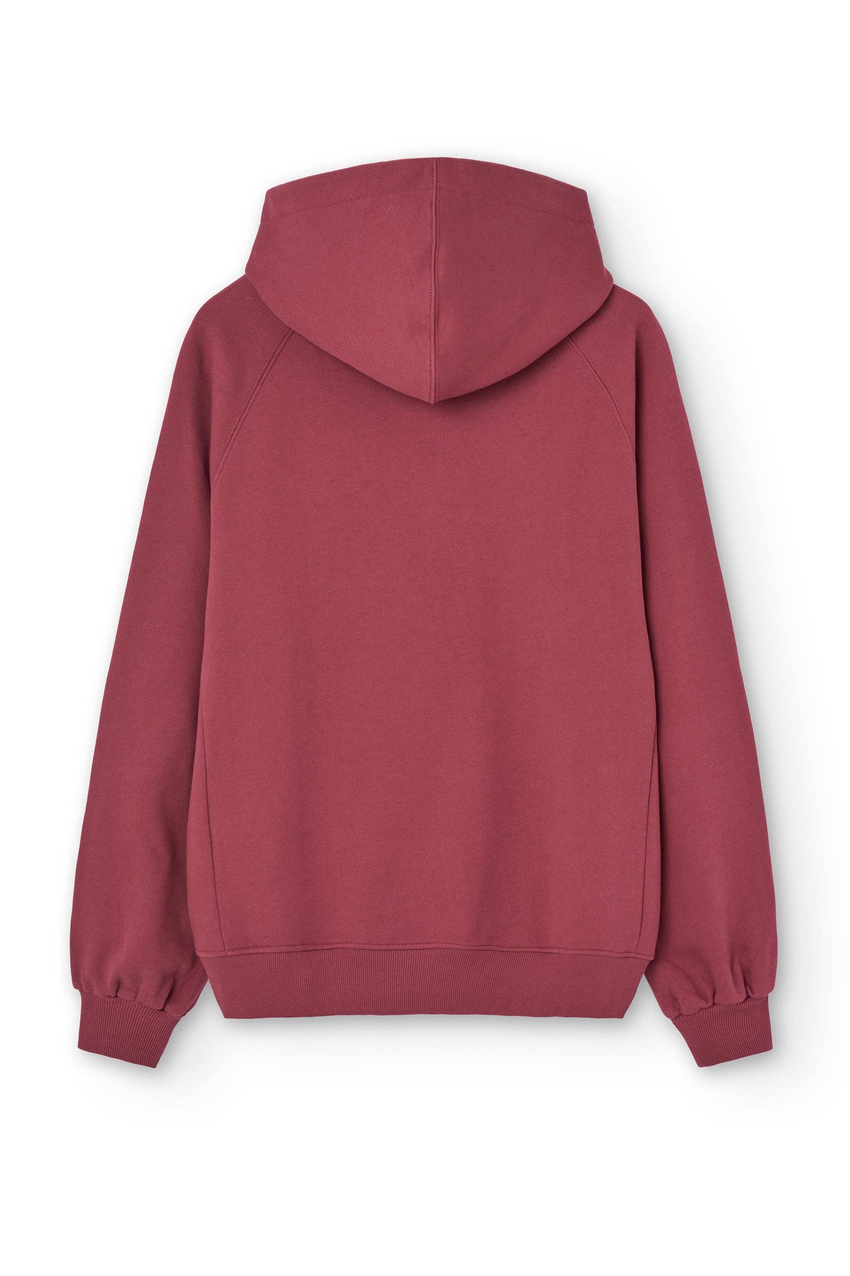 Felpa con cappuccio oversize Star Ruby in cotone biologico