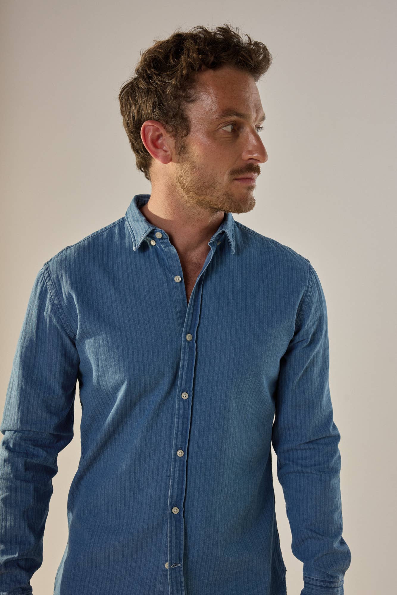 Camicia Torneo Bleach in denim