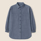 Camicia oversize blu navy da donna