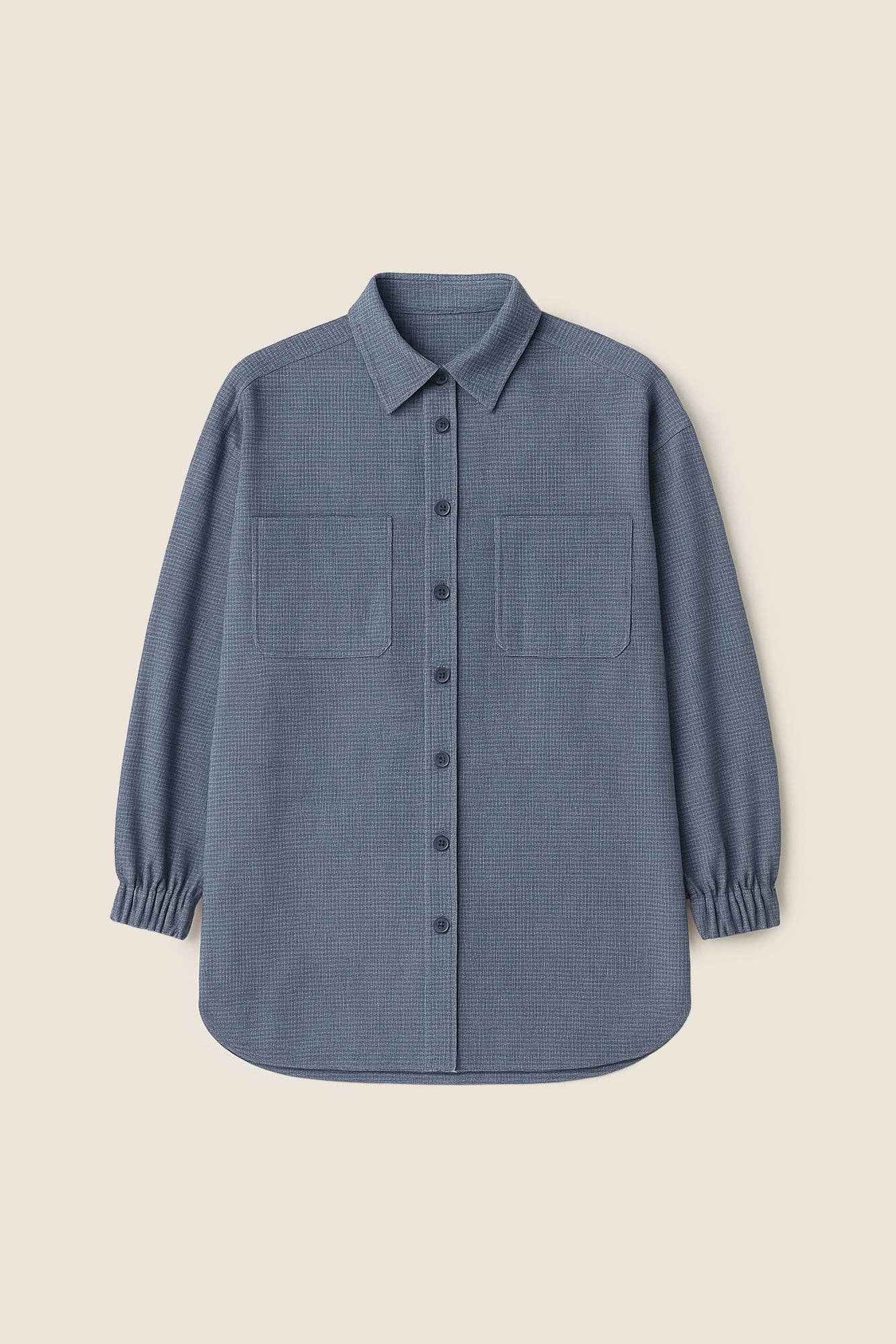 Camicia oversize blu navy da donna