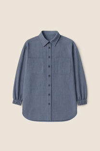 Camicia oversize blu navy da donna