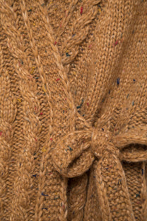 Gilet in maglia strutturata con scollo a V